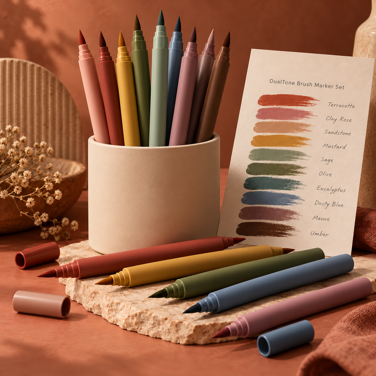 Detarbul™ DualTone Brush Marker Set